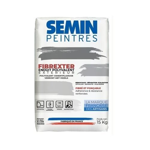Enduit de lissage - FIBREXTER - SEMIN - de rebouchage / d'extérieur / pour mur
