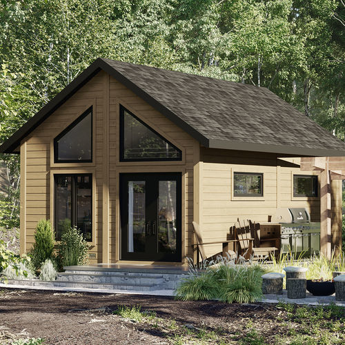 Micro-maison individuelle - Alpine - TIMBER BLOCK  - contemporaine / pour chambre d’hôtes
