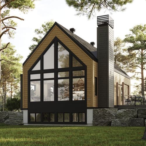Maison en bois empilé - Berghaus - TIMBER BLOCK  - moderne / MOB / résidentielle