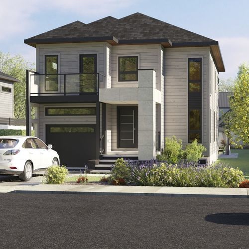Maison en bois empilé - Surrey - TIMBER BLOCK  - durable / contemporaine / MOB