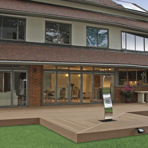 Lame de terrasse en composite - TWINFINISH® - TimberTech® - en bois massif / clipsable / rainurée