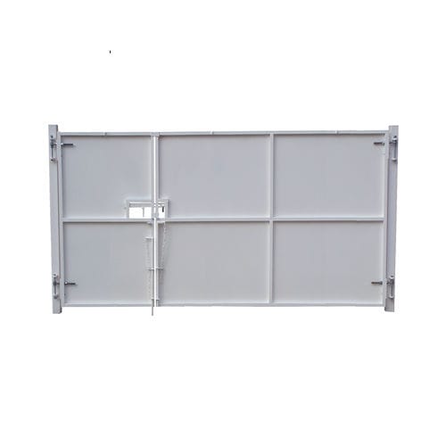 Portail battant - 375 series - BATISEC  - en acier / à panneau / pour chantier