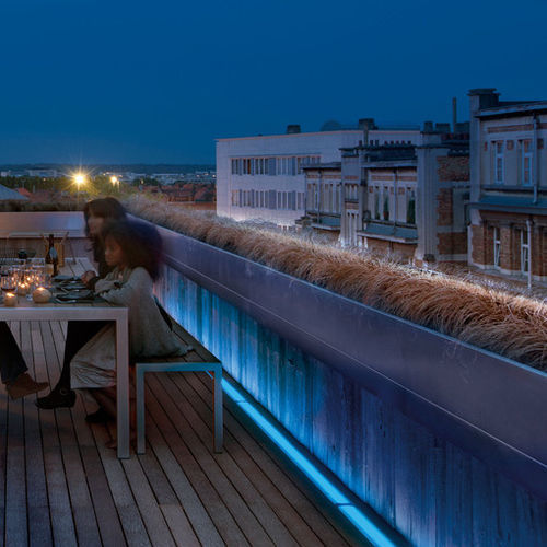 Lame de terrasse en polyéthylène - BOARD 100 - B-FIX  - lumineuse (LED)