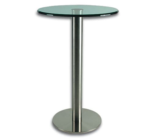 Pied de table en acier inoxydable brossé - BO 5500159	 - BOHLE AG - contemporain / pour table mange-debout / à base ronde