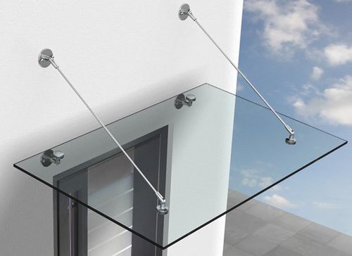 Auvent d'entrée - BO 521105 series - BOHLE AG - en inox / en verre / plat