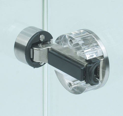 Charnière 90° - VERIFIX® CLIX - BOHLE AG - pour porte en verre / en acier inoxydable brossé / à ressort