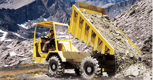 Dumper à déchargement par l'arrière - D6 - CARMIX - pour bacs / sur pneus / pour chantier