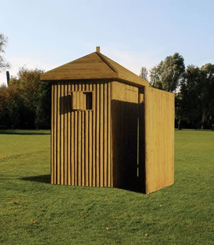 Toilette publique en bois - CARMO - simple