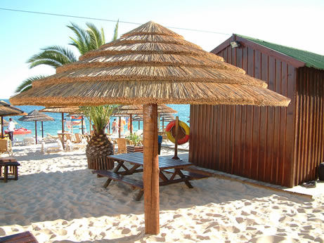 Parasol rond - CARMO - en bois