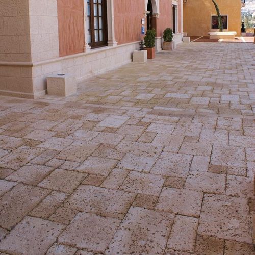 Carrelage en pierre naturelle - LOSA AB. MED. DESIERTO - CERAMAT LEVANTE S.L (PIERRES DU MONDE)  - à relief / d'extérieur / de sol