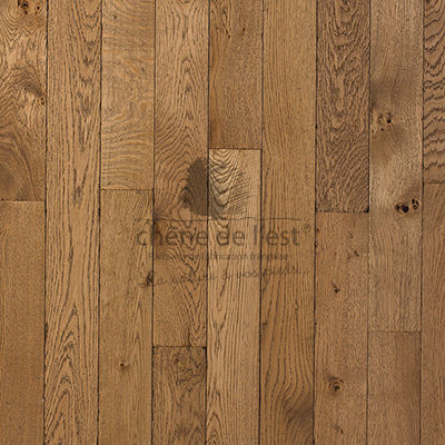 Parquet massif - PA 6 - CHENE DE L EST  - vieilli / à coller / écolabel PEFC