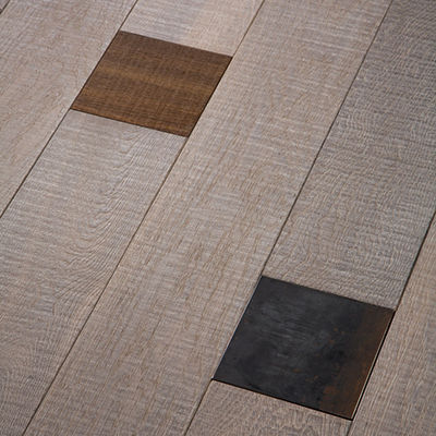 Parquet contrecollé - SC 607  - CHENE DE L EST  - massif / en chêne / brossé