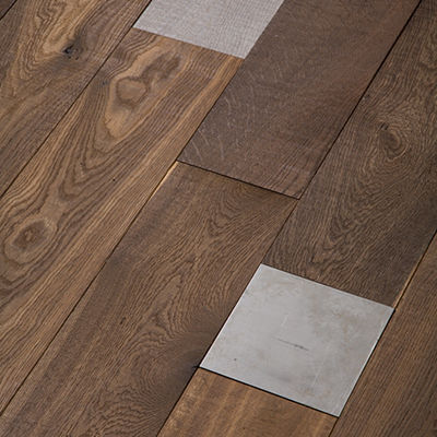 Parquet contrecollé - SC 605 - CHENE DE L EST  - massif / en chêne / brossé