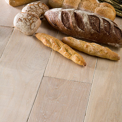 Parquet contrecollé - PA 14 - CHENE DE L EST  - massif / en chêne / vieilli