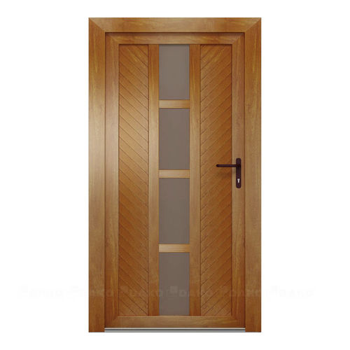 Porte d'entrée - BELLA - DAKO  - en PVC / battante / semi-vitrée