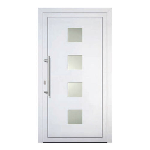 Porte d'entrée - GEMMA - DAKO  - en PVC / battante / semi-vitrée