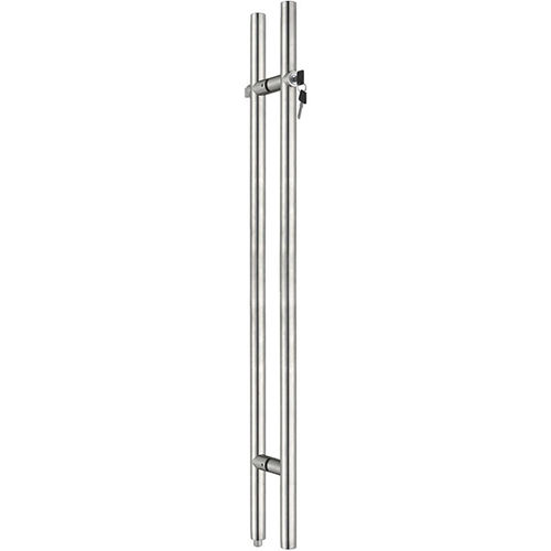 Poignée de porte - Lock Handle - DESIGN-MAT - en inox brossé / classique / résidentielle
