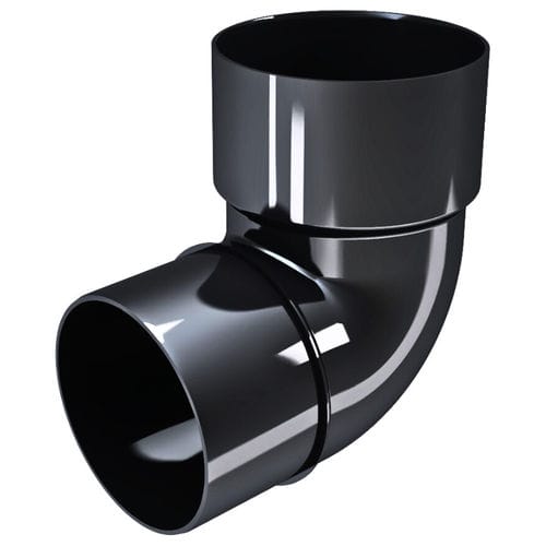 Raccord pour gouttière - BEND 87.5&deg; &Oslash;80 - DEVOREX PLC - en PVC / angulaire