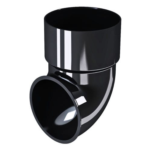 Raccord pour gouttière - ENDING BEND &Oslash;80 - DEVOREX PLC - en PVC / angulaire