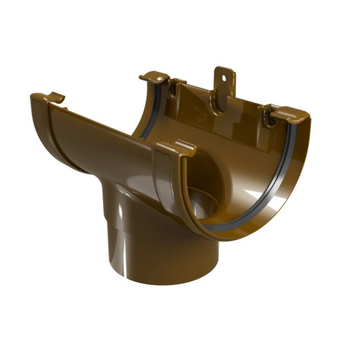 Raccord d'évacuation en PVC - RUNNING OUTLET &Oslash;100 - DEVOREX PLC - de gouttière