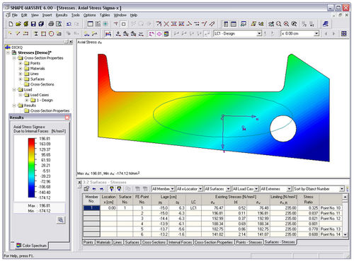 Logiciel d'analyse structurelle - SHAPE-MASSIVE 6.XX - DLUBAL GMBH ING- SOFTWARE - pour structures en béton / 2D