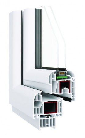 Fenêtre en PVC - OVLO  - DOBROPLAST - battante / à double vitrage