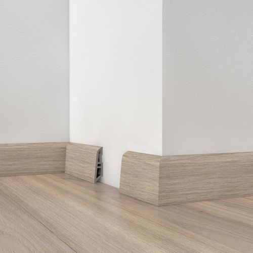 Plinthe noire - USL 60 - DÖLLKEN Profiles GmbH - blanche / en PVC / moulurée