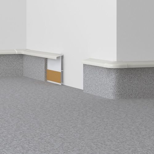Plinthe blanche - TL 51 - DÖLLKEN Profiles GmbH - marron / en PVC / en composite