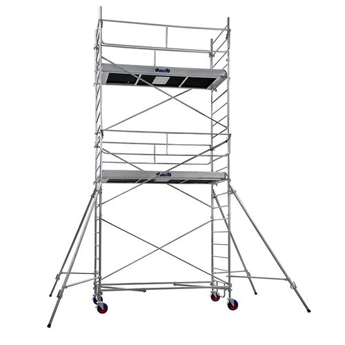 Échafaudage en bois - ROLLSTAR 295 - DUARIB - en acier galvanisé / en aluminium / sur roulettes