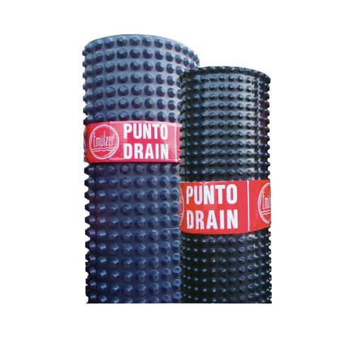 Nappe drainante non-tissé - PUNTODRAIN - EMULZER - en polyéthylène haute densité PEHD / isolant / de fondation