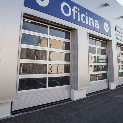 Porte industrielle sectionnelle - BIG ALU - FLEXIDOOR SA - en aluminium anodisé / en aluminium laqué / automatique