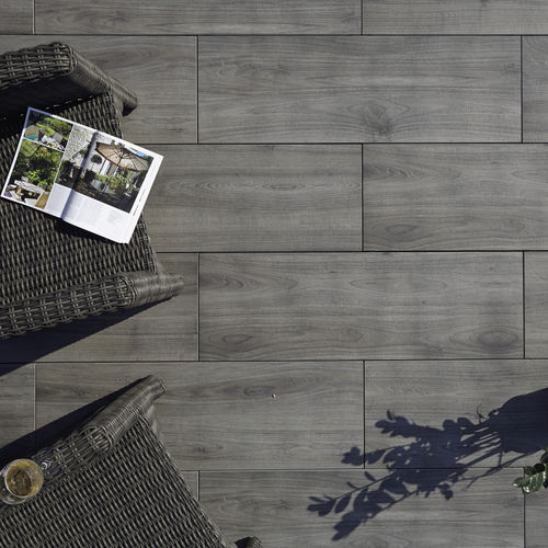 Carrelage en grès cérame - OUTDOOR WOOD 2 cm - HARENA HOLZ GRIGIO - GRANULATI ZANDOBBIO SPA - d'extérieur / de sol / rectangulaire