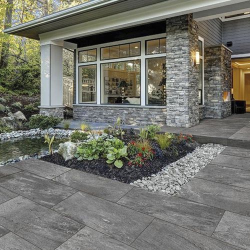 Dallage en pierre frittée - CERVINO DARK - GRANULATI ZANDOBBIO SPA - pour extérieur / pour entrée / de terrasse