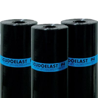 Membrane d'étanchéité pour construction de pont - SCUDOELAST P4 - ITALIANA MEMBRANE SPA  - en rouleau / en ardoise / en polymère