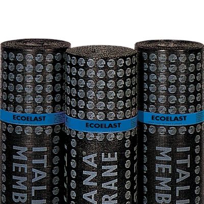 Membrane d'étanchéité pour construction de pont - ECOELAST P - ITALIANA MEMBRANE SPA  - en rouleau / en ardoise / en polymère