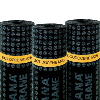 Membrane d'étanchéité pour fondation - SCUDOCENE M25 - ITALIANA MEMBRANE SPA  - pour toiture / en rouleau / en ardoise