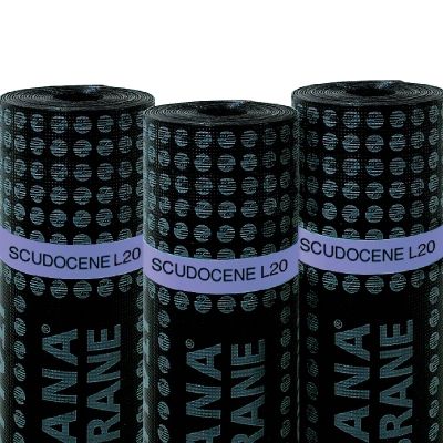 Membrane d'étanchéité pour fondation - SCUDOCENE L20 - ITALIANA MEMBRANE SPA  - en rouleau / bitumineuses / en ardoise