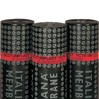 Membrane d'étanchéité pour construction de pont - SCUTUMPLAST FCTR 180 - ITALIANA MEMBRANE SPA  - pour fondation / en rouleau / bitumineuses