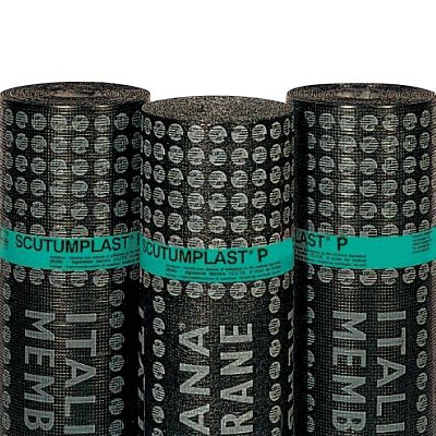 Membrane d'étanchéité pour construction de pont - SCUTUMPLAST P - ITALIANA MEMBRANE SPA  - pour toiture / pour fondation / en rouleau