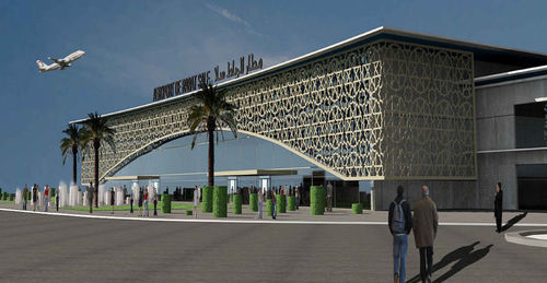 Mur-rideau ossature autoportante - AEROPORT RABAT-SALE - Jet contractors - en verre / en acier inox
