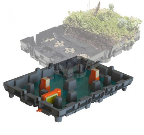Système pour toiture végétalisée intelligent - OASIS®  - LE PRIEURE - extensive / pour toit-terrasse / pour toiture inclinée