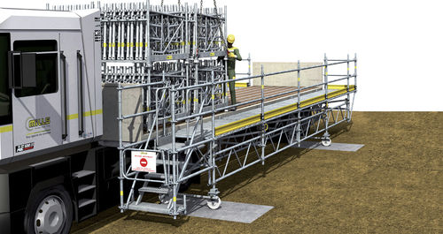 Plateforme de travail - MILLS  - d'extérieur / à 2 niveaux / modulaire