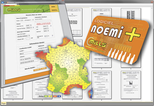Logiciel de calcul de structures - NOEMI + - MILLS  - pour structure en acier / 2D