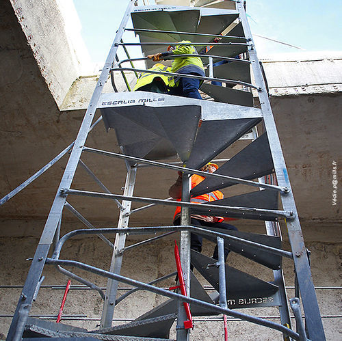 Échafaudage en métal - ESCALIB  - MILLS  - grande hauteur