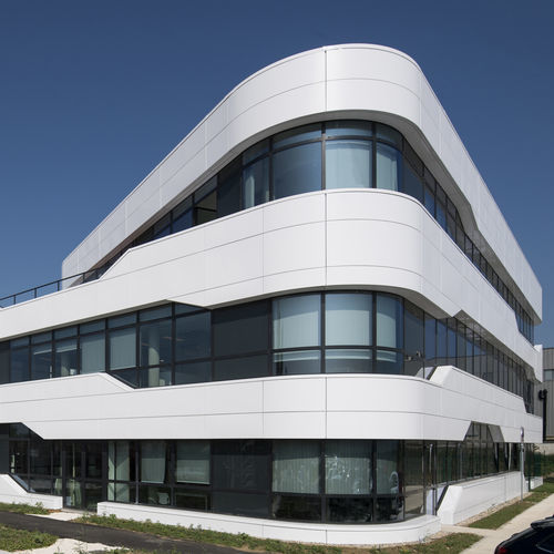 Bardage en plaques - MIRAWALL® - MIRALU  - en aluminium prélaqué / vertical / durable