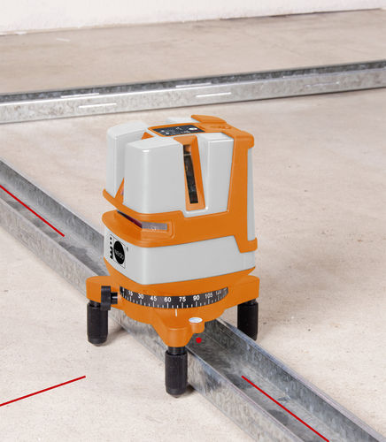 Niveau laser - X-LINER 4 - NEDO  - robuste / horizontal / vertical
