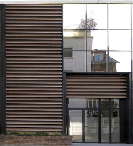 Brise-soleil en bois - EVERGLADE - SAB INTERNATIONAL - pour façade / vertical
