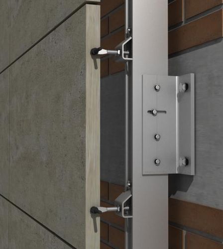 Système d'ancrage en inox - PF-ALU-CLA - SISTEMA MASA SL - en aluminium / pour façade ventilée / pour bardage de façade