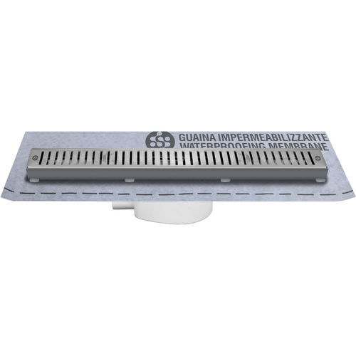 Caniveau de douche en acier - CN40-01 - STAMPLAST SRL - en ABS / haute résistance