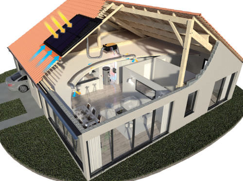 Kit solaire aérothermique - R-SUN - SYSTOVI - pour toiture